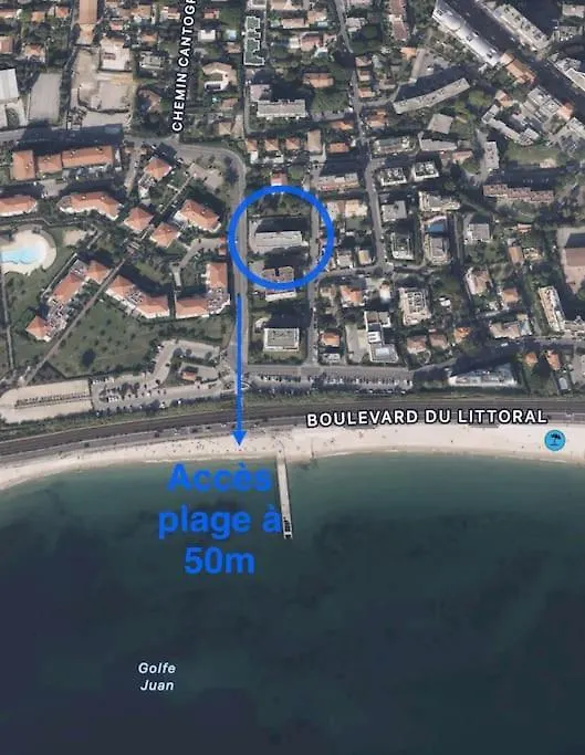 Apartamento Studio Juan-Les-Pins A 50M Plage Antibes